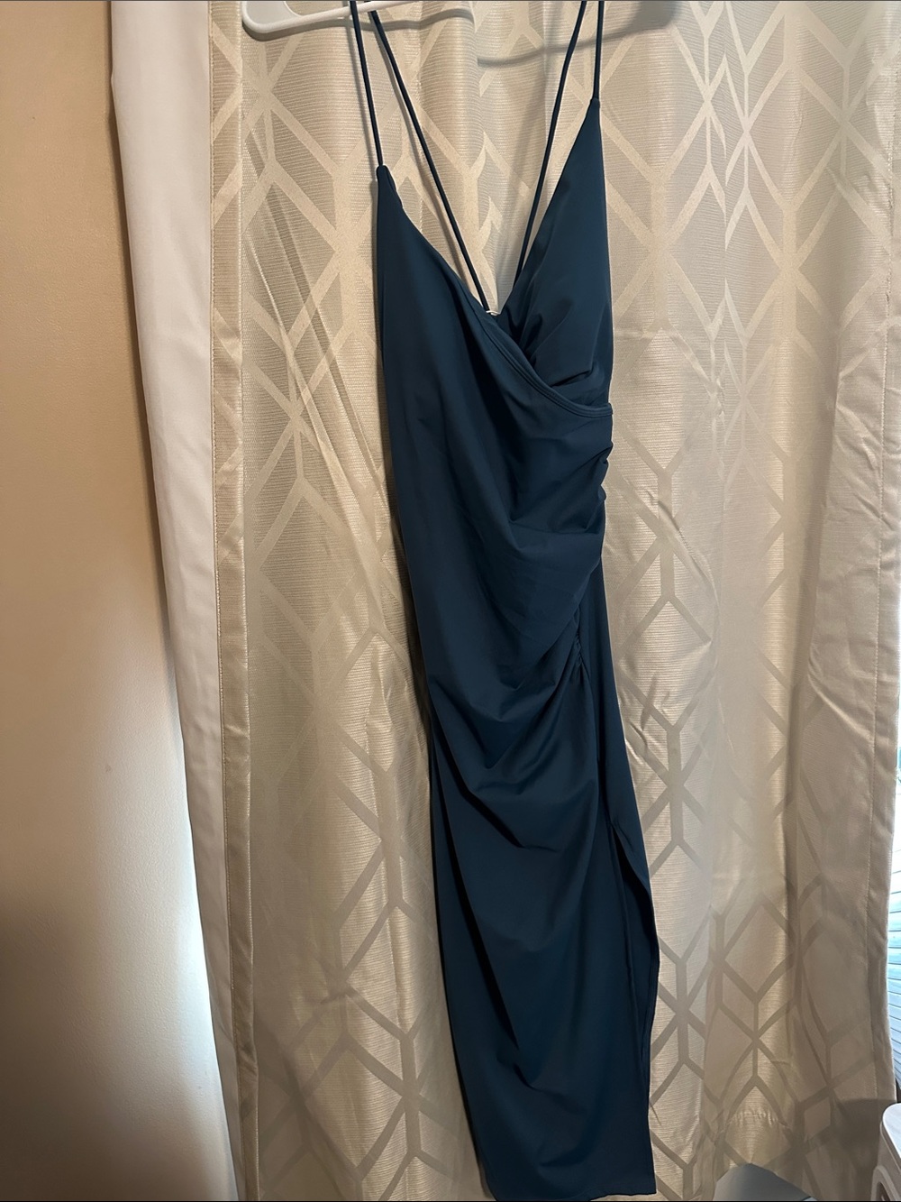Halara Sleek Teal Blue Dress